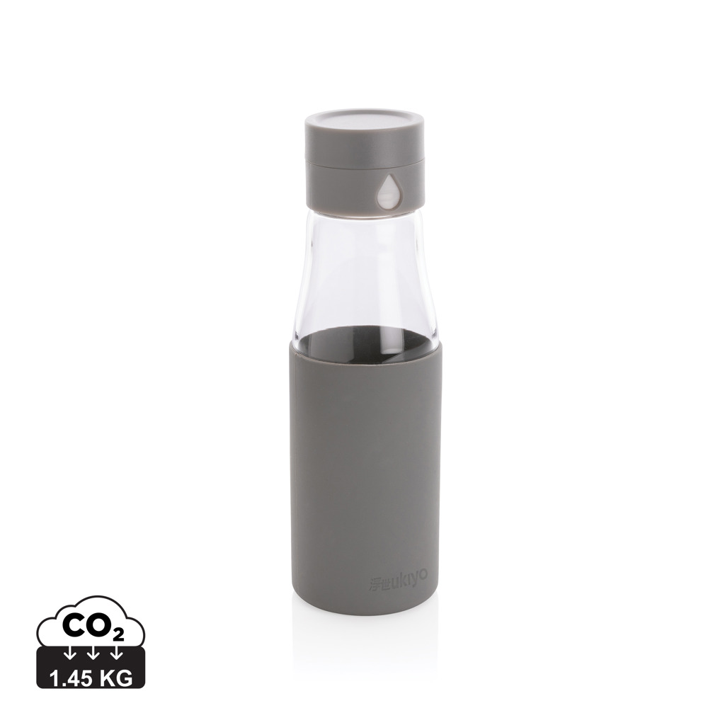 glass-hydration-tracking-bottle-with-sleeve-grey-ukiyo-home